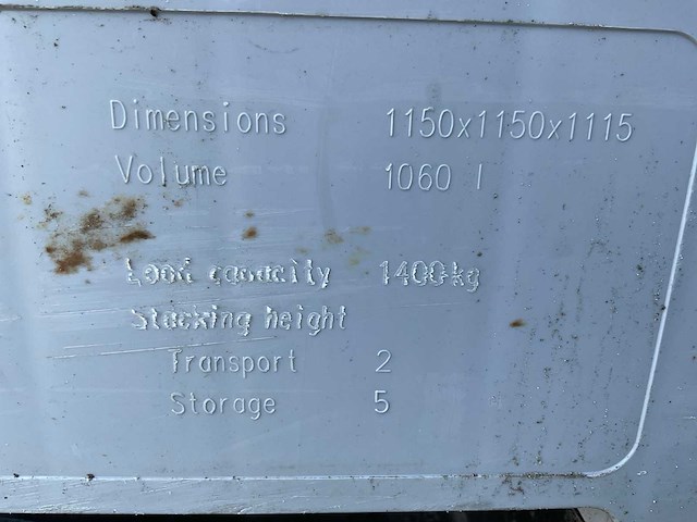 Schoeller arca 1060 l opslagbak (5x) - afbeelding 3 van  3