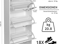 Schoenenkast met 3 uittrekbare laden miadomodo, shkpr01 - afbeelding 2 van  4
