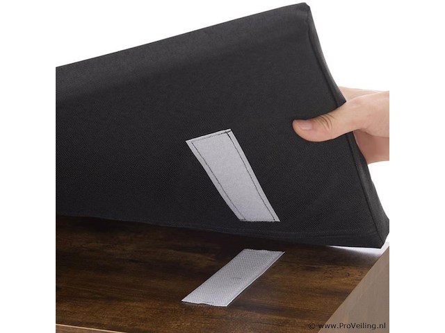 Schoenenkast / schoenenrek 10 vakken - 104 x 30 x 48 cm - donkerbruin - incl. zitkussen - afbeelding 8 van  10