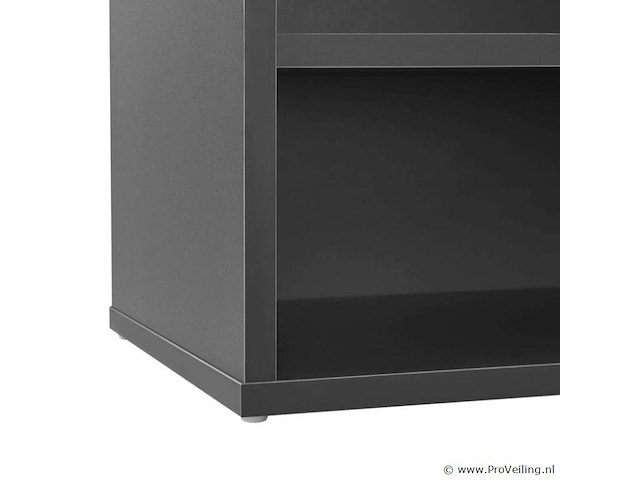 Schoenenkast / schoenenrek 10 vakken - 104 x 30 x 48 cm - donkergrijs - incl. zitkussen - afbeelding 10 van  10