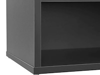 Schoenenkast / schoenenrek 10 vakken - 104 x 30 x 48 cm - donkergrijs - incl. zitkussen - afbeelding 10 van  10