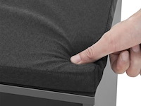 Schoenenkast / schoenenrek 10 vakken - 104 x 30 x 48 cm - donkergrijs - incl. zitkussen - afbeelding 7 van  10