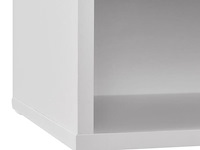 Schoenenkast / schoenenrek 10 vakken - 104 x 30 x 48 cm - wit - incl. zitkussen - afbeelding 10 van  10