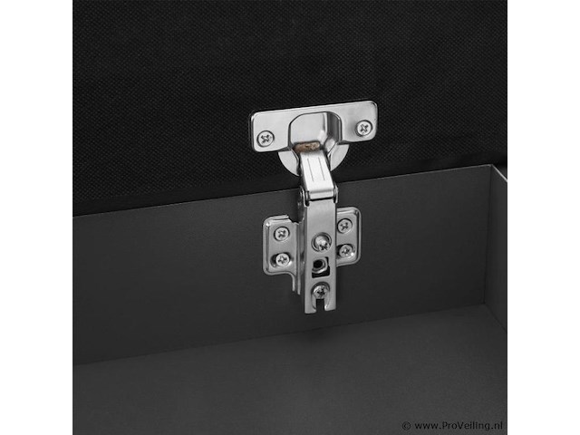 Schoenenkast / schoenenrek 2 vakken - 60 x 30 x 44 cm - donkergrijs - incl. zitkussen - afbeelding 8 van  10