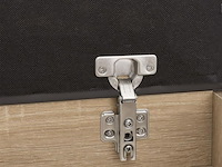 Schoenenkast / schoenenrek 2 vakken - 60 x 30 x 44 cm - houtkleur - incl. zitkussen - afbeelding 8 van  10