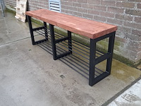 Schoenenrek met metalen frame, 140 x 32 x 55 cm hoog - afbeelding 2 van  5