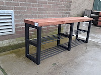 Schoenenrek met metalen frame, 140 x 32 x 55 cm hoog - afbeelding 3 van  5