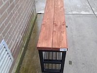 Schoenenrek met metalen frame, 140 x 32 x 55 cm hoog - afbeelding 4 van  5