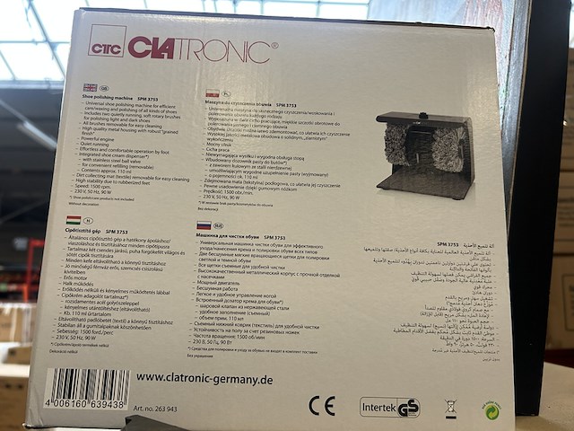 Schoenpoetsmachine clatronic - afbeelding 2 van  4