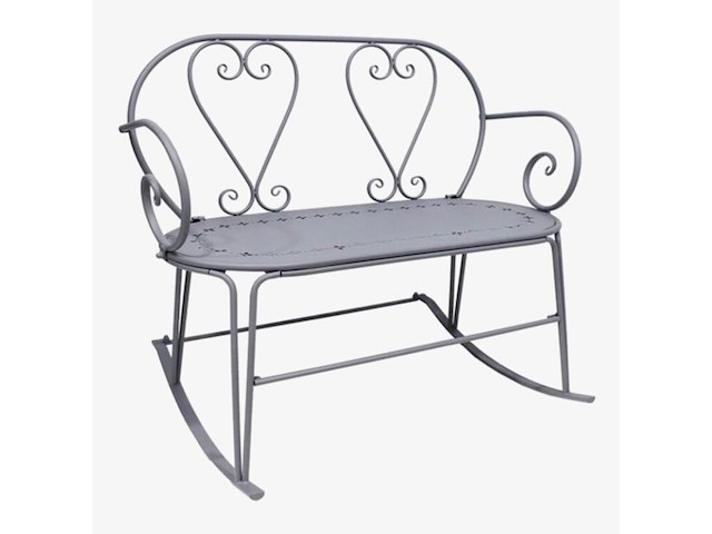Schommel tuinbank esschert design, belle epoque mf075, grijs - afbeelding 1 van  4