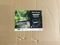 Schommel tuinbank esschert design, belle epoque mf075, grijs - afbeelding 3 van  4