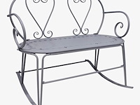 Schommel tuinbank esschert design, belle epoque mf075, grijs - afbeelding 1 van  4