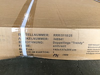 Schommelende ligstoel voor buiten, gardissimo, trendy, antraciet - afbeelding 4 van  5
