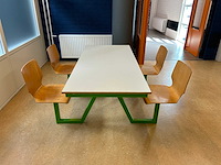 Schoolbank 4-pers - afbeelding 1 van  4