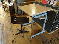 Schoolbank met stoel (6x)
