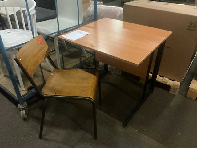 Schoolbureau met stoeltje - afbeelding 2 van  3