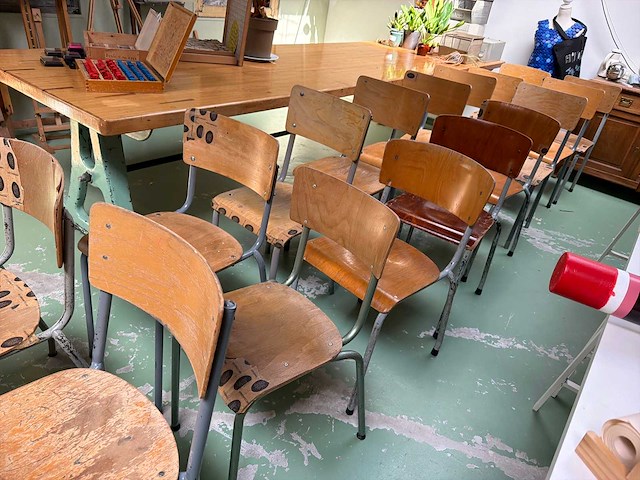 Schoolstoel (18x) - afbeelding 3 van  4