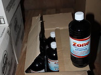 Schoonmaakprdukten op pallet w.o. glorix en spiritus. - afbeelding 3 van  3