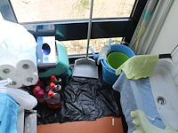 Schoonmaakprodukten w.o. huishoud trap, mop emmer, schoonmaakdoeken en middelen. - afbeelding 3 van  3