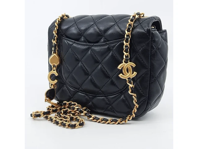 Schoudertas, chanel, zwart - afbeelding 11 van  16