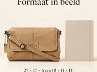 Schoudertas dr amsterdam, beige - afbeelding 6 van  6