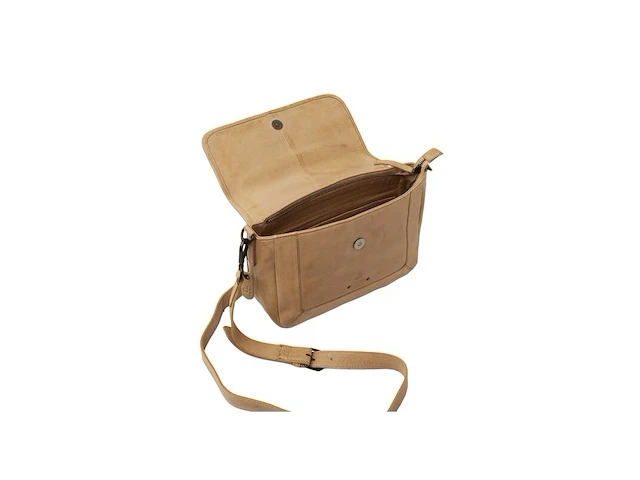 Schoudertas dr amsterdam, beige - afbeelding 3 van  6