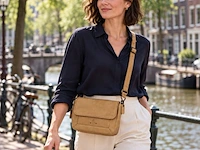 Schoudertas dr amsterdam, beige - afbeelding 5 van  6