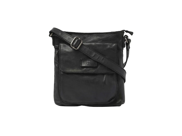 Schoudertas dr amsterdam, black - afbeelding 1 van  6