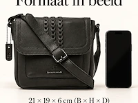 Schoudertas dr amsterdam, black - afbeelding 6 van  6
