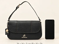 Schoudertas dr amsterdam, black - afbeelding 6 van  6