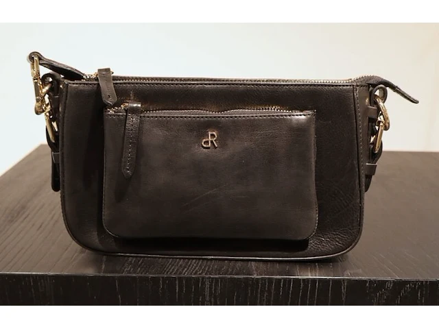 Schoudertas dr amsterdam, black - afbeelding 1 van  8