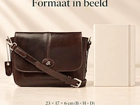 Schoudertas dr amsterdam, brown - afbeelding 6 van  6