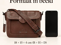 Schoudertas dr amsterdam, brown - afbeelding 6 van  6