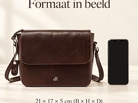 Schoudertas dr amsterdam, brown - afbeelding 8 van  8