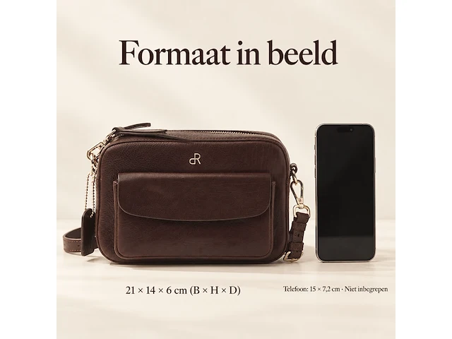 Schoudertas dr amsterdam, brown - afbeelding 8 van  8