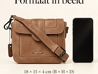 Schoudertas dr amsterdam, burro - afbeelding 6 van  6