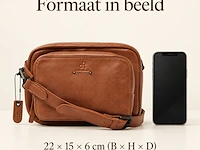 Schoudertas dr amsterdam, camel - afbeelding 6 van  6
