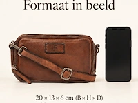 Schoudertas dr amsterdam, chestnut - afbeelding 6 van  6