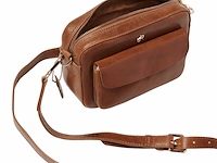 Schoudertas dr amsterdam, cognac - afbeelding 3 van  6