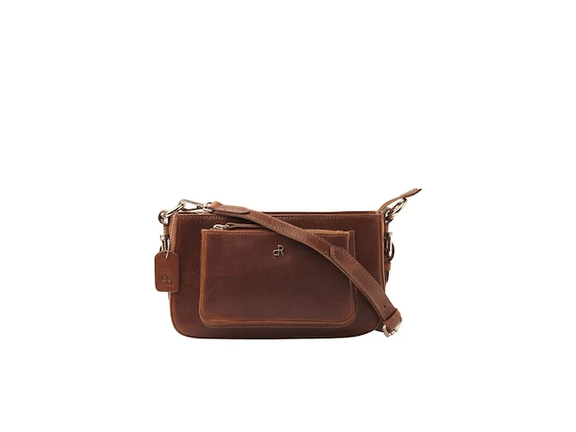 Schoudertas dr amsterdam, cognac - afbeelding 3 van  8