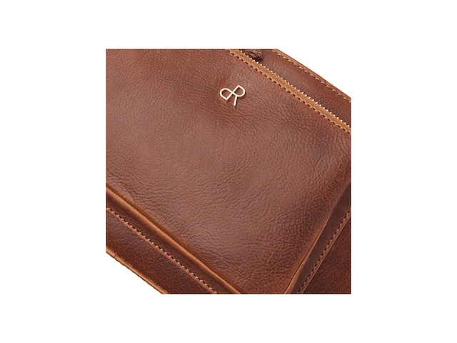 Schoudertas dr amsterdam, cognac - afbeelding 6 van  8