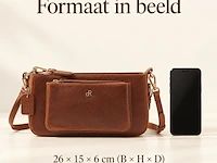 Schoudertas dr amsterdam, cognac - afbeelding 8 van  8