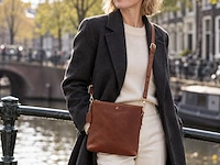 Schoudertas dr amsterdam, cognac - afbeelding 7 van  8
