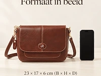 Schoudertas dr amsterdam, cognac - afbeelding 8 van  8