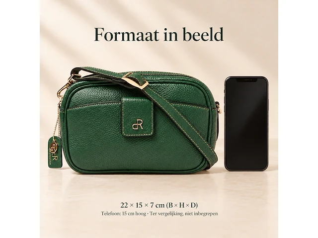 Schoudertas dr amsterdam, green - afbeelding 6 van  6