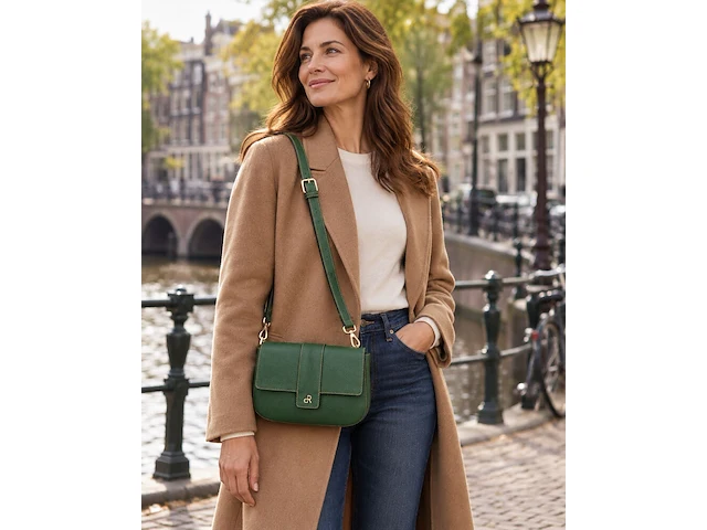 Schoudertas dr amsterdam, green - afbeelding 5 van  6