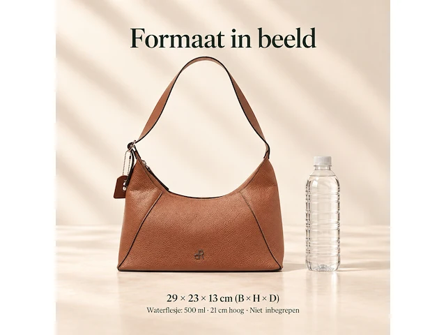 Schoudertas dr amsterdam, mocha - afbeelding 6 van  6