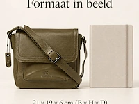 Schoudertas dr amsterdam, olive - afbeelding 6 van  6