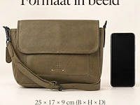 Schoudertas dr amsterdam, olive - afbeelding 6 van  6