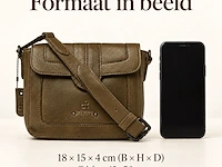 Schoudertas dr amsterdam, olive - afbeelding 6 van  6